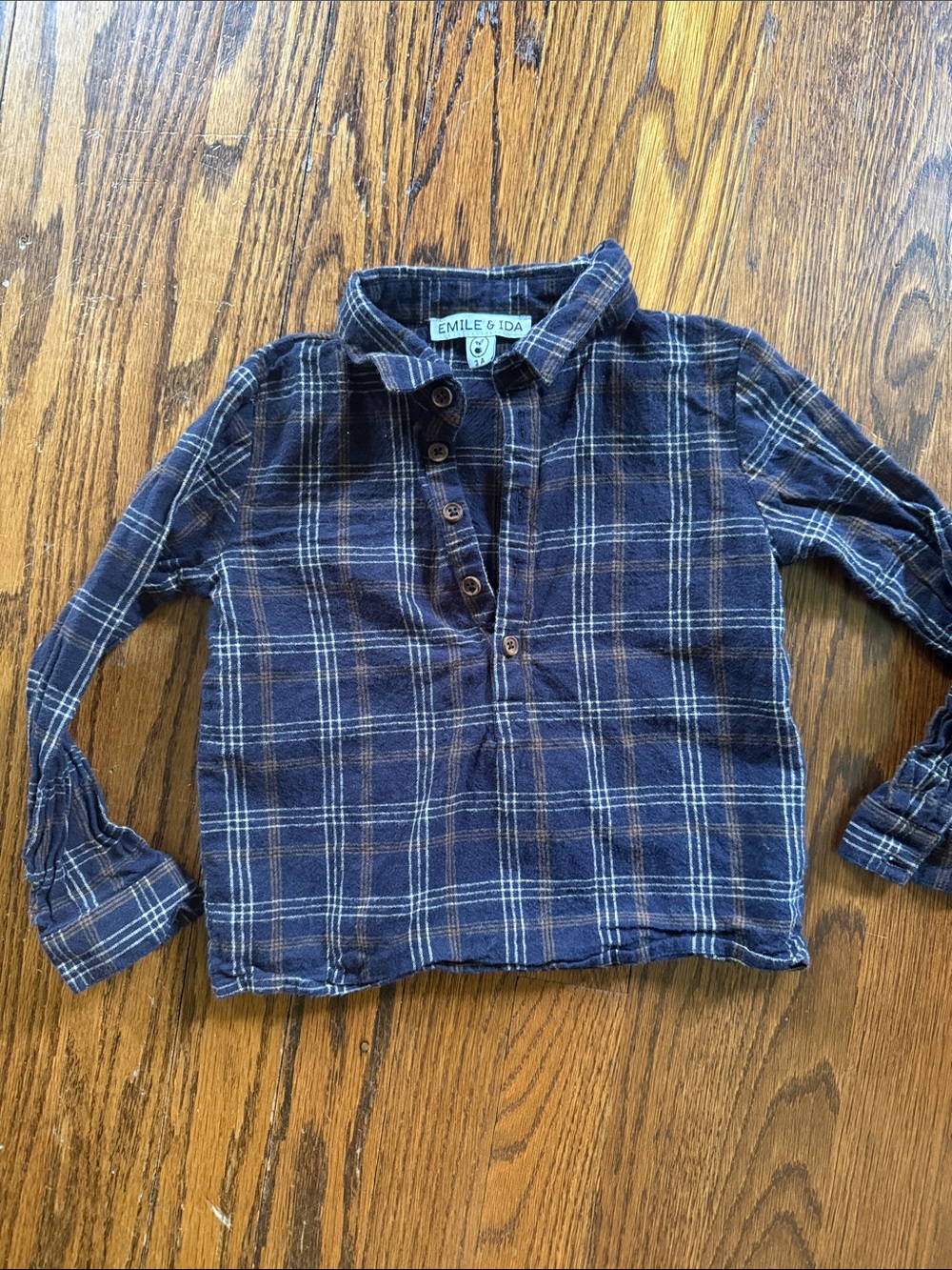 Emile & ida flannel shirt 3T